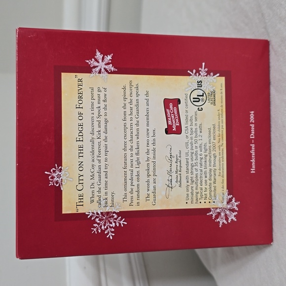 Hallmark Keepsake Ornament Star Trek Kirk and Spock 2007 Magic Voice/Light - Picture 3 of 12